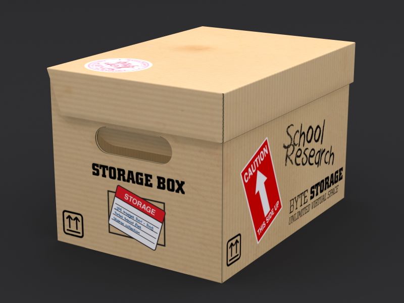 Archive boxes 3d model