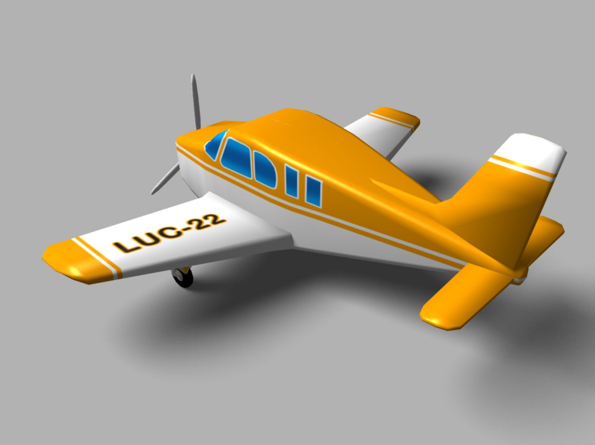 Avioneta de juguete royalty-free modelo 3d - Preview no. 2