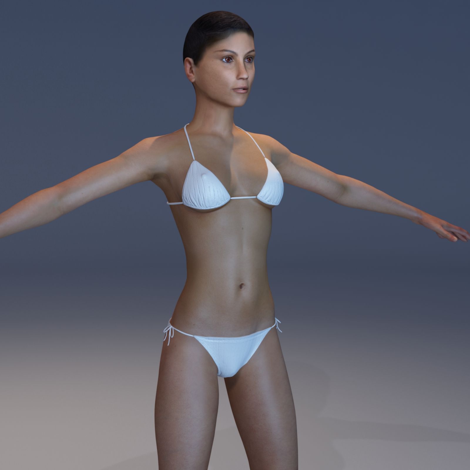 Female Anatomy Slim royalty-free 3d model - Preview no. 26