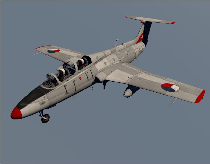 Aero L-29 Fuerza Aérea Checa modelo 3d