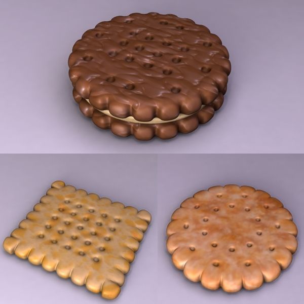 Biscuits 3d model