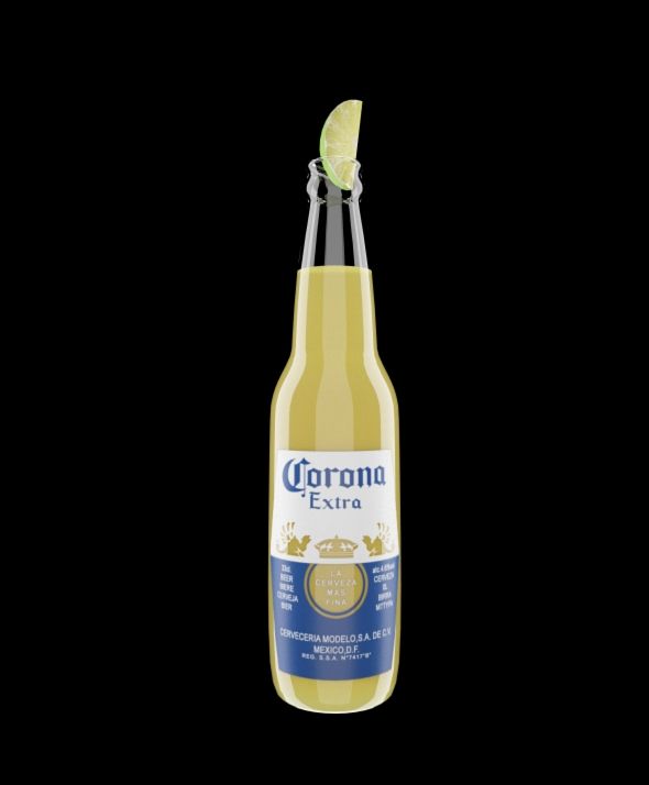 Corona beer royalty-free 3d model - Preview no. 5