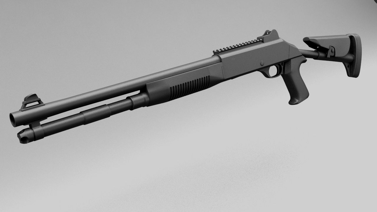 Benelli M4 super 90 3d model