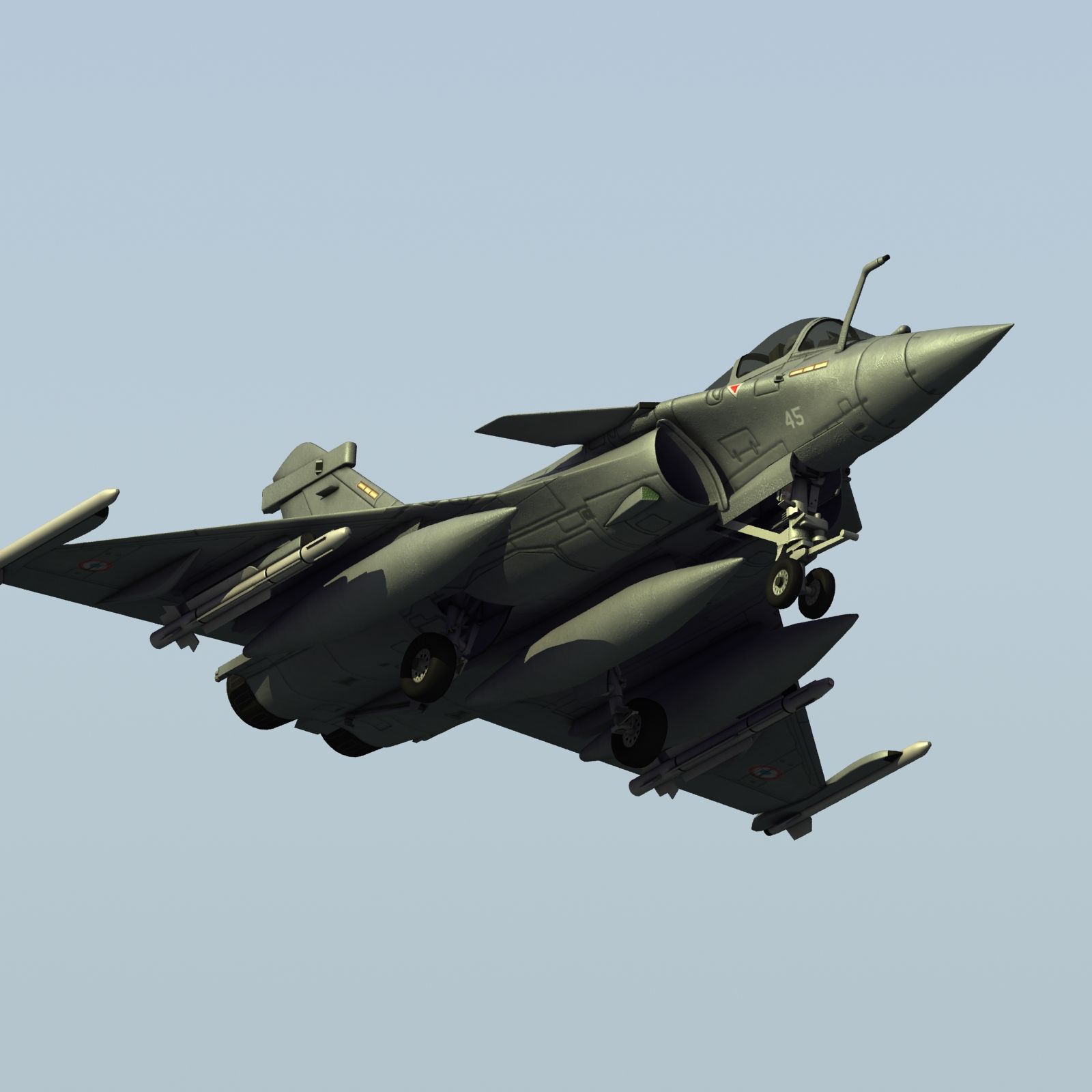 Французский флот Rafale M 3d model