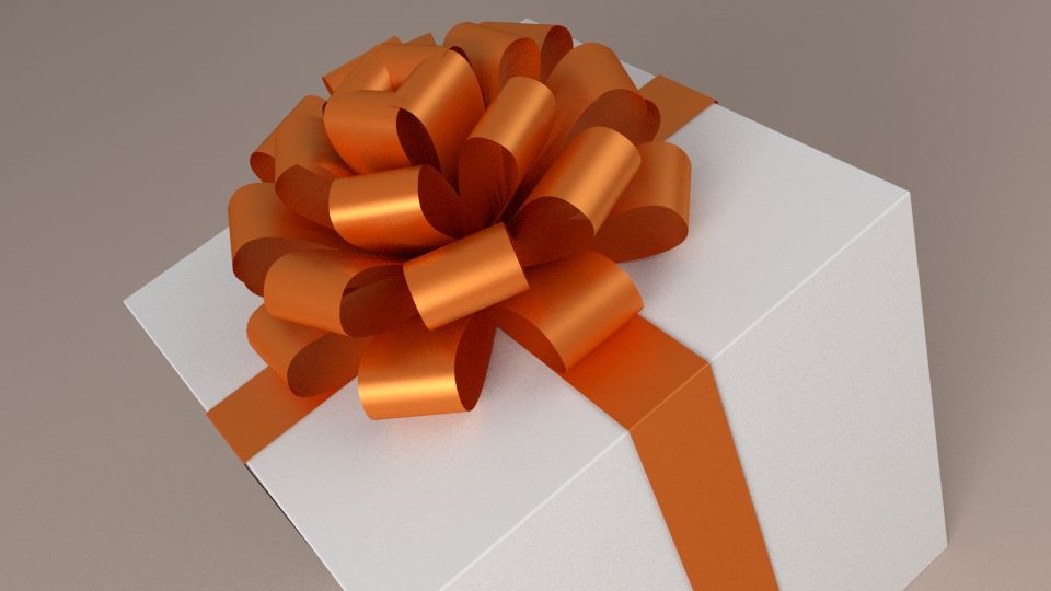 Simple Present Box royalty-free 3d model - Preview no. 3