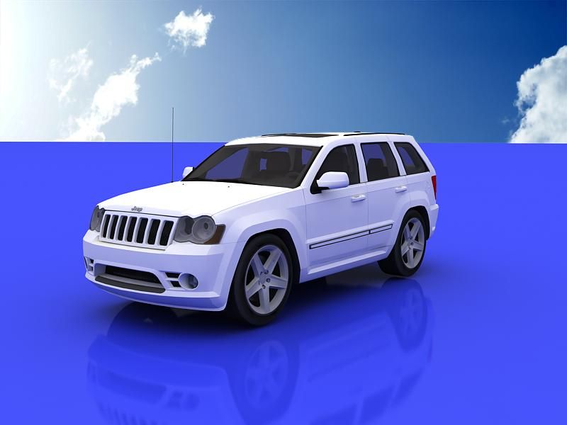 Jeep Grand Cherokee 2009 3d model