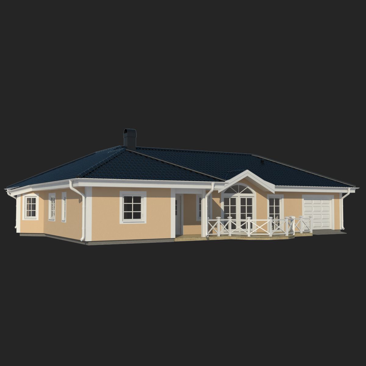 Casa royalty-free modelo 3d - Preview no. 2