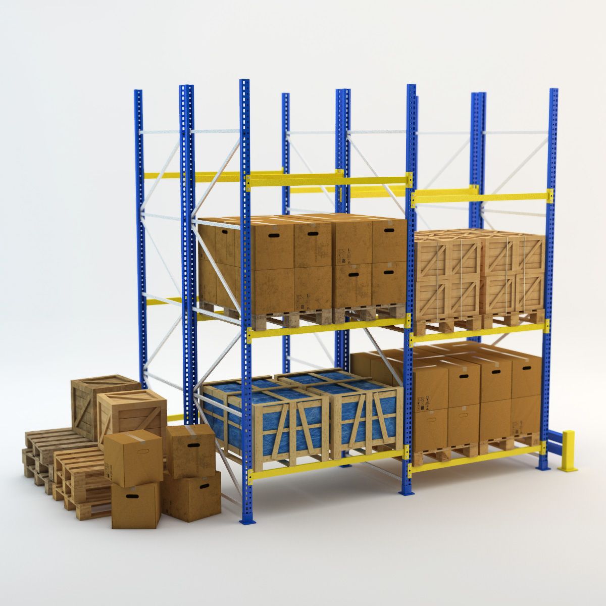 Industrial Rack 3d model