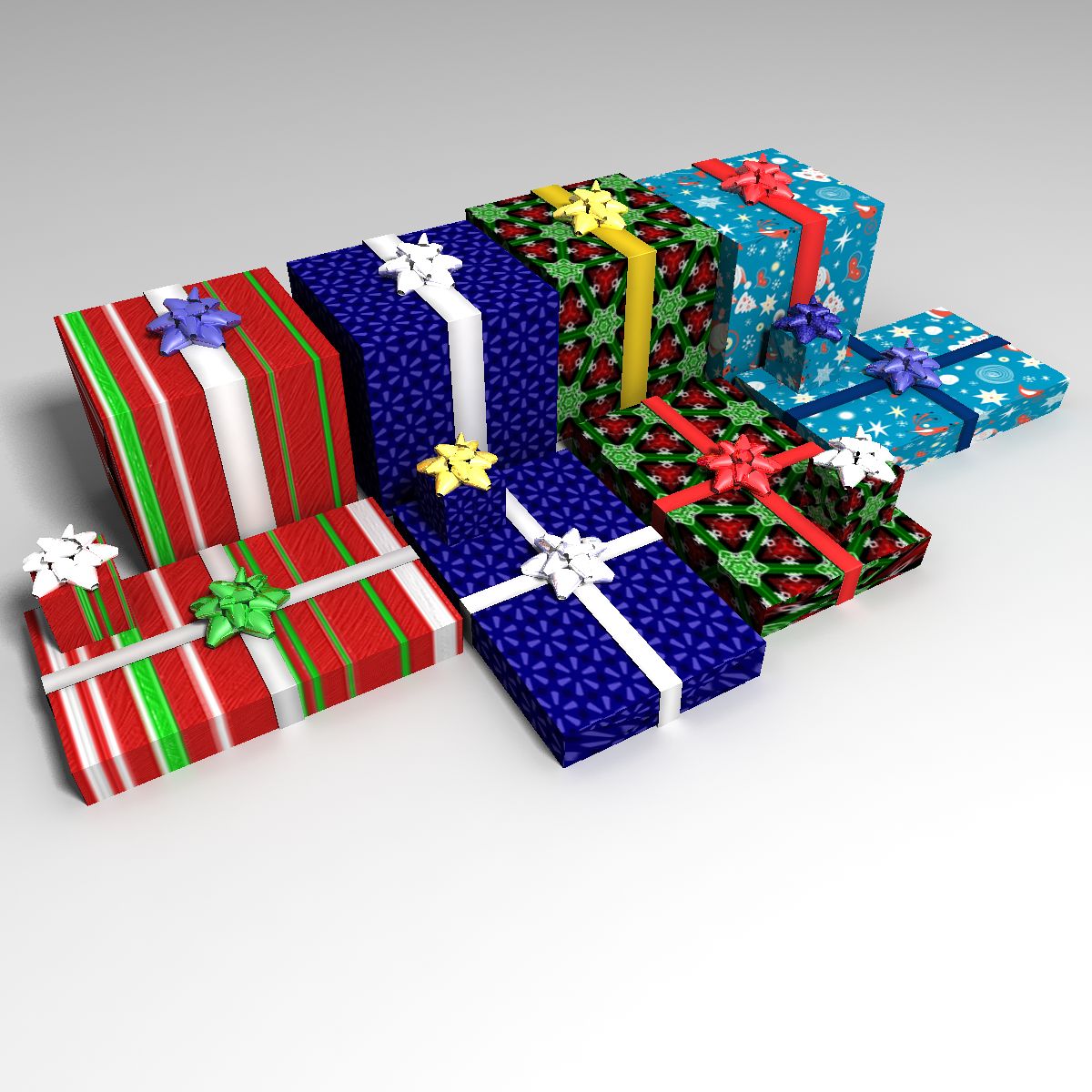 Holiday Gifts 3d model