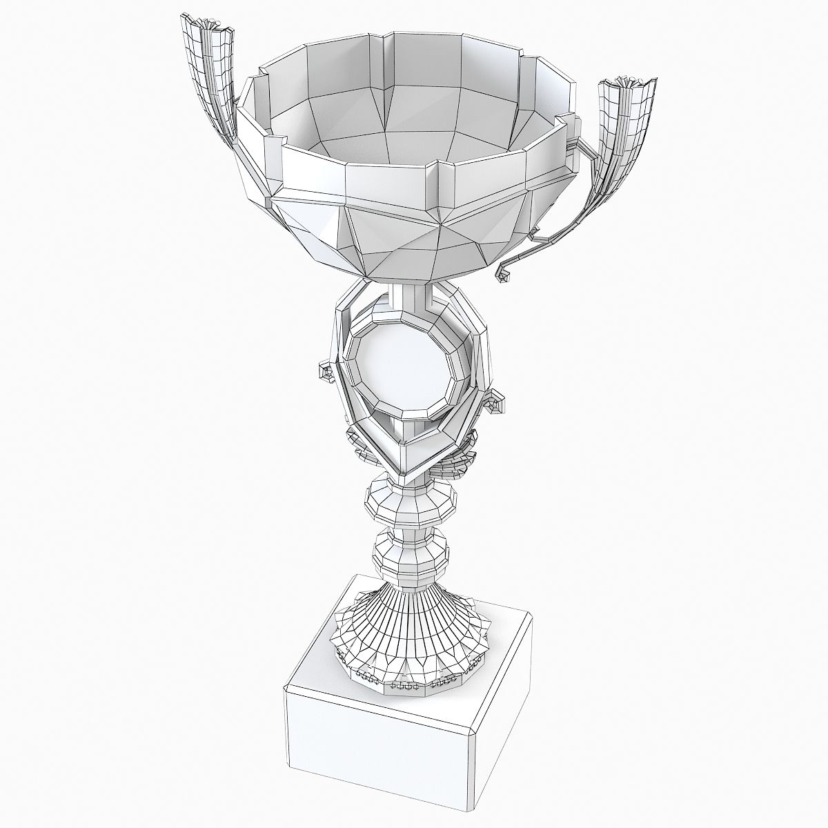 Winner Cup royalty-free 3d model - Preview no. 8