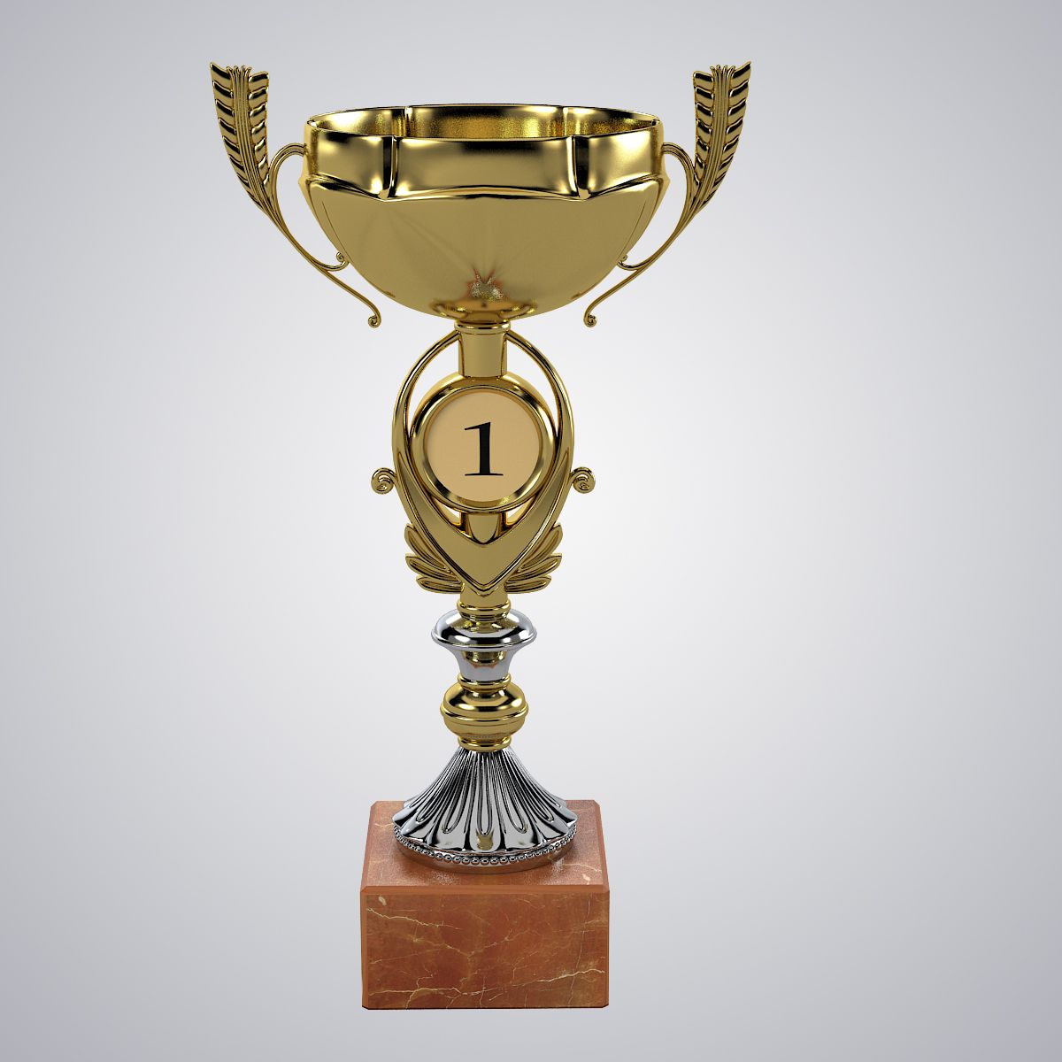 Winner Cup royalty-free 3d model - Preview no. 2