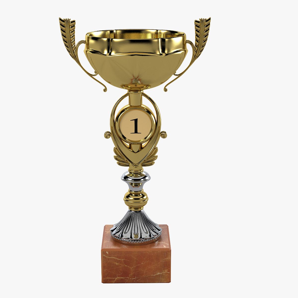 Winner Cup royalty-free 3d model - Preview no. 1