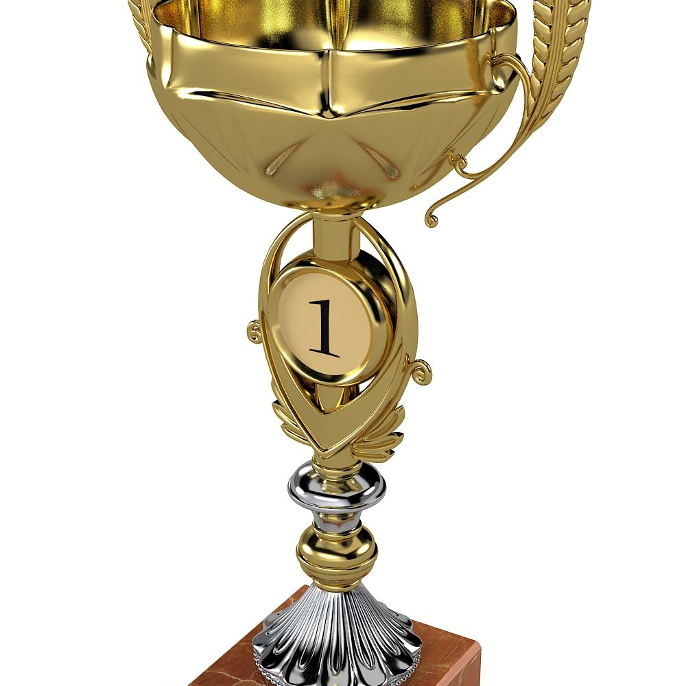 Winner Cup royalty-free 3d model - Preview no. 5