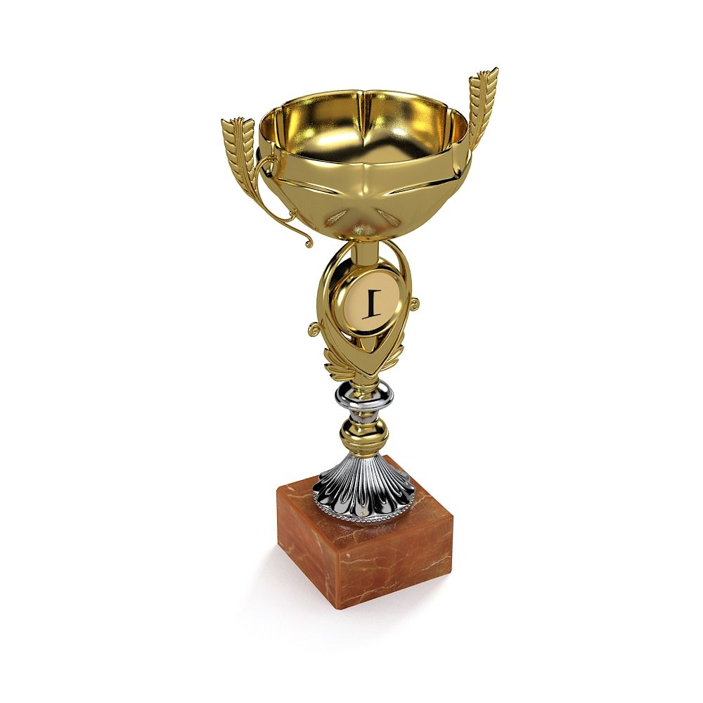 Winner Cup royalty-free 3d model - Preview no. 4