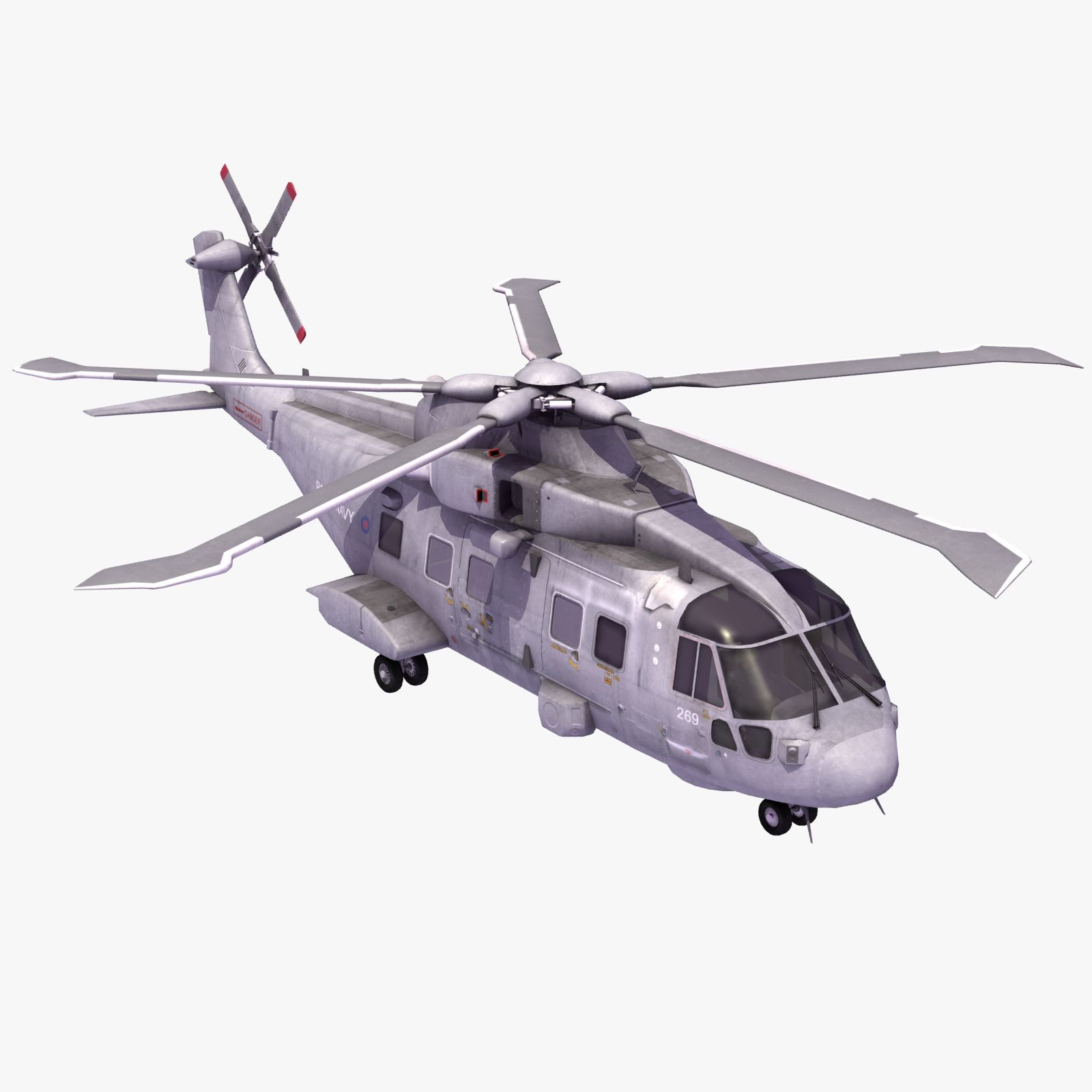 Королевский флот Merlin HM1 3d model