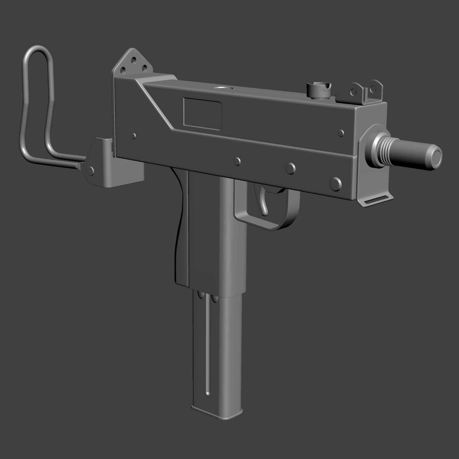 MAC 11 royalty-free 3d model - Preview no. 2