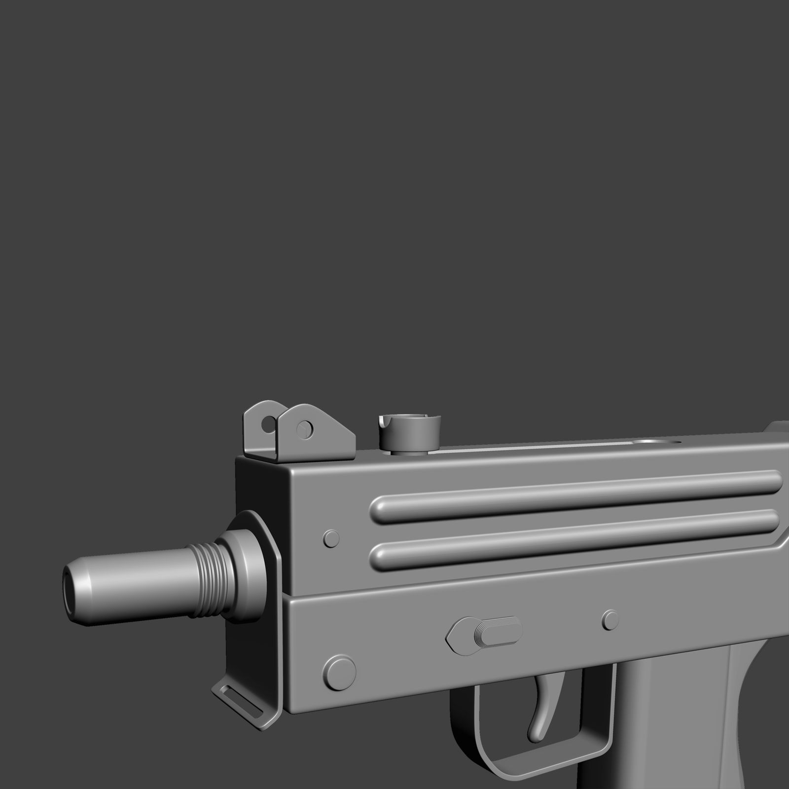 MAC 11 royalty-free 3d model - Preview no. 10