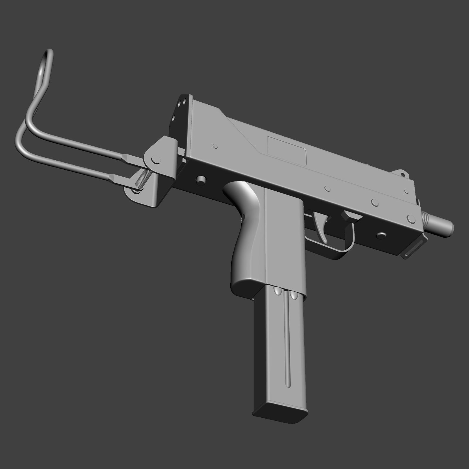 MAC 11 royalty-free 3d model - Preview no. 7