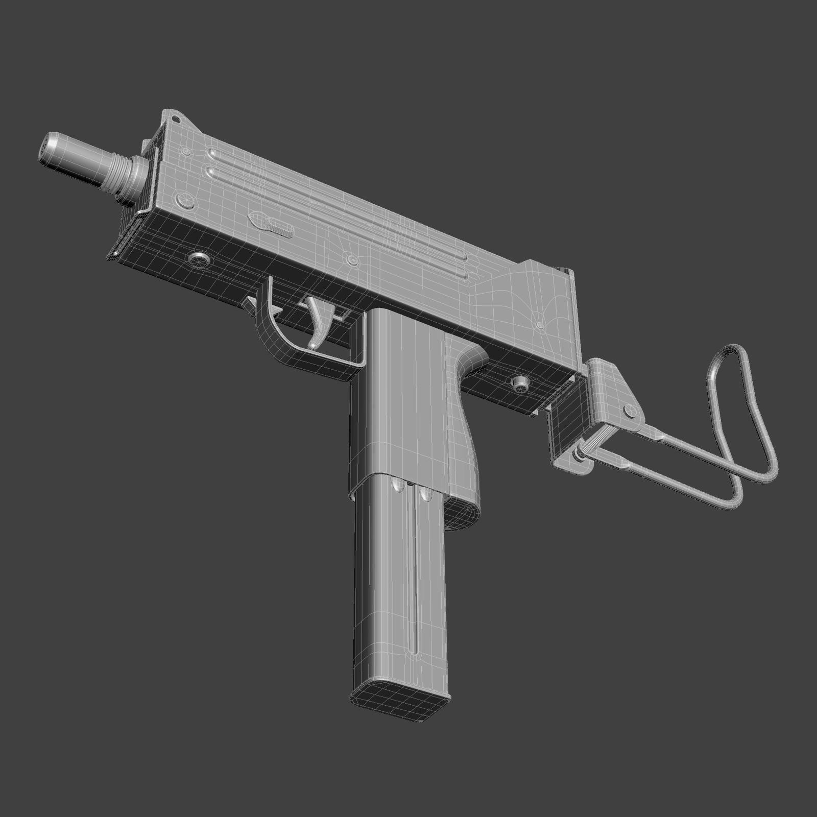 MAC 11 royalty-free 3d model - Preview no. 22