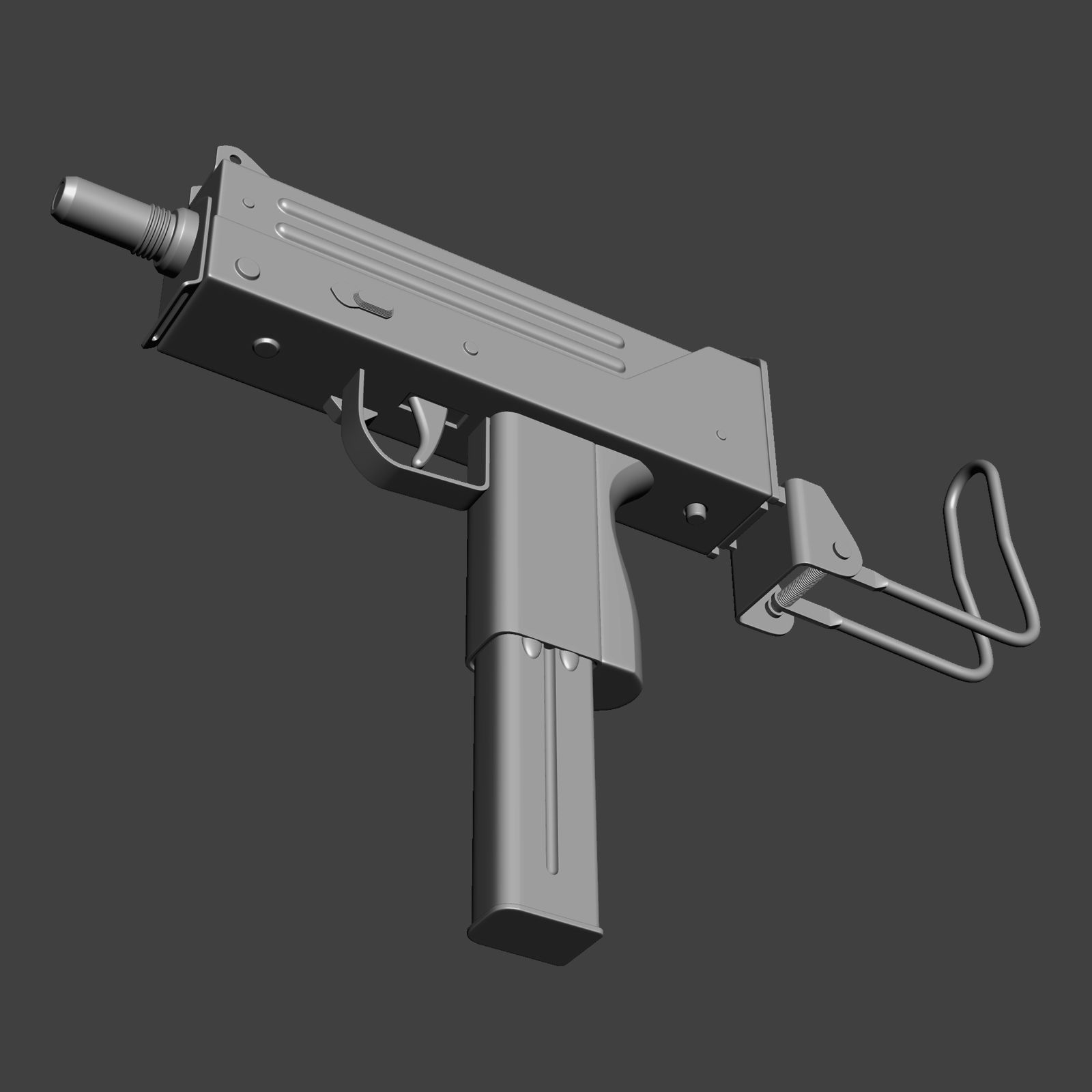 MAC 11 royalty-free 3d model - Preview no. 8