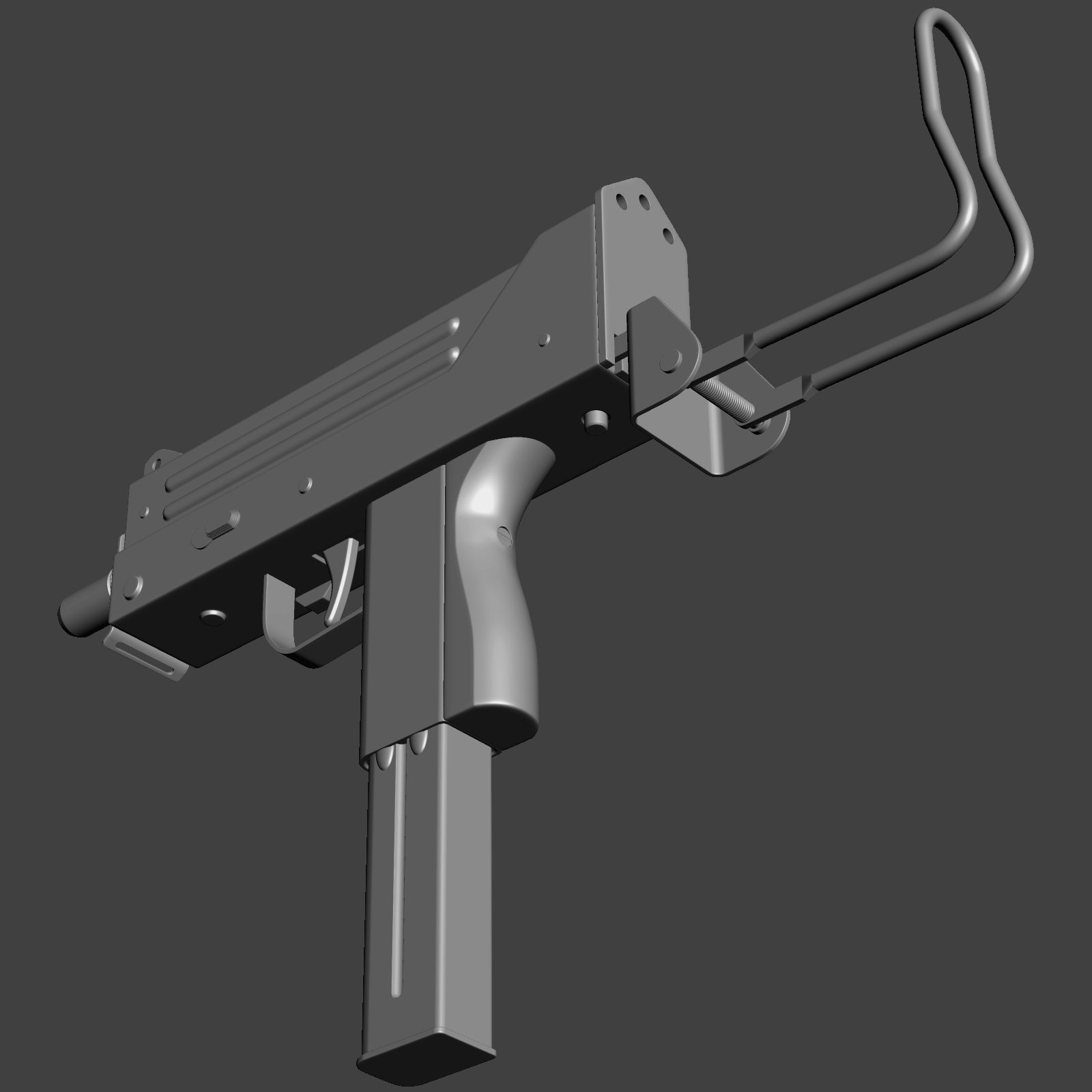 MAC 11 royalty-free 3d model - Preview no. 6