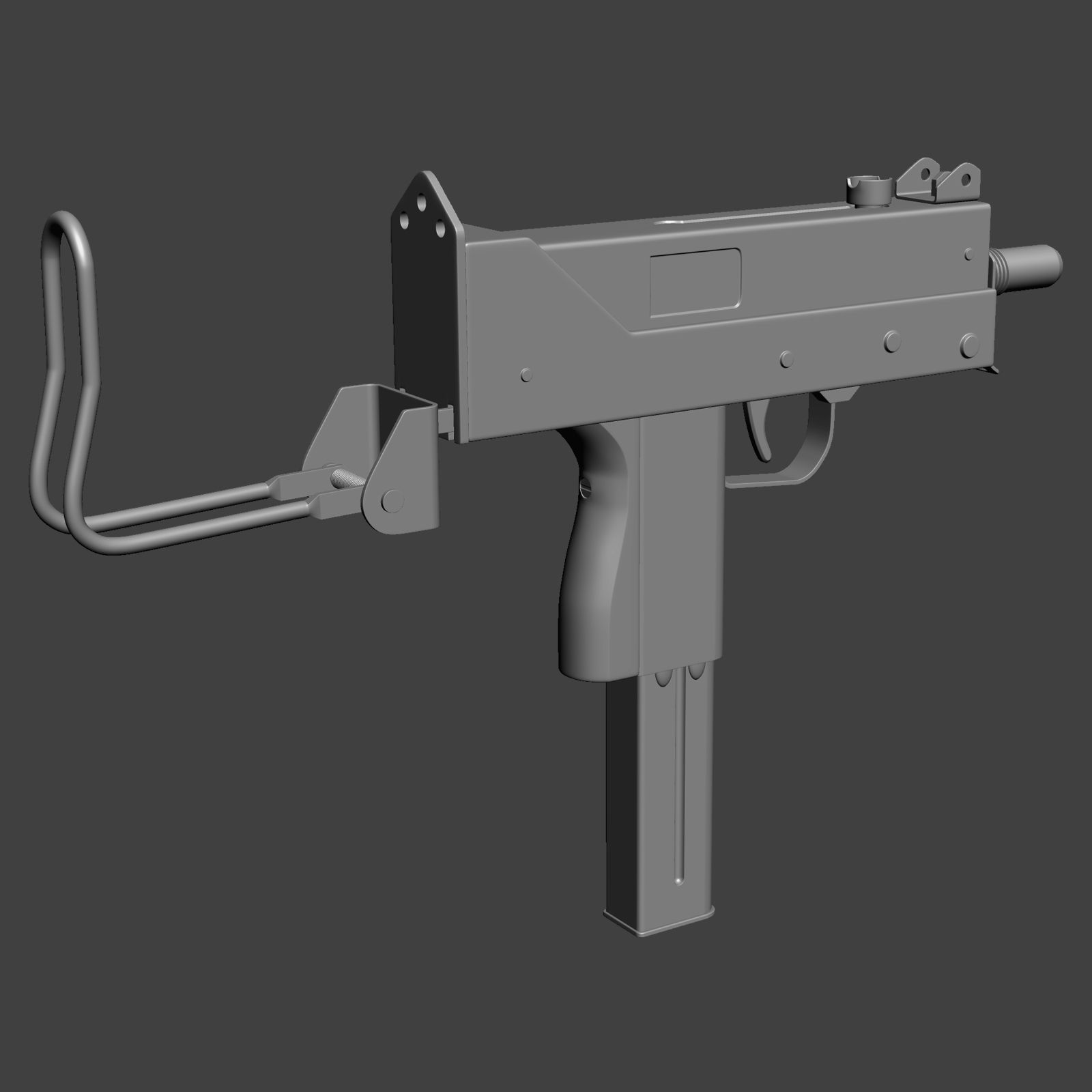 MAC 11 royalty-free 3d model - Preview no. 3