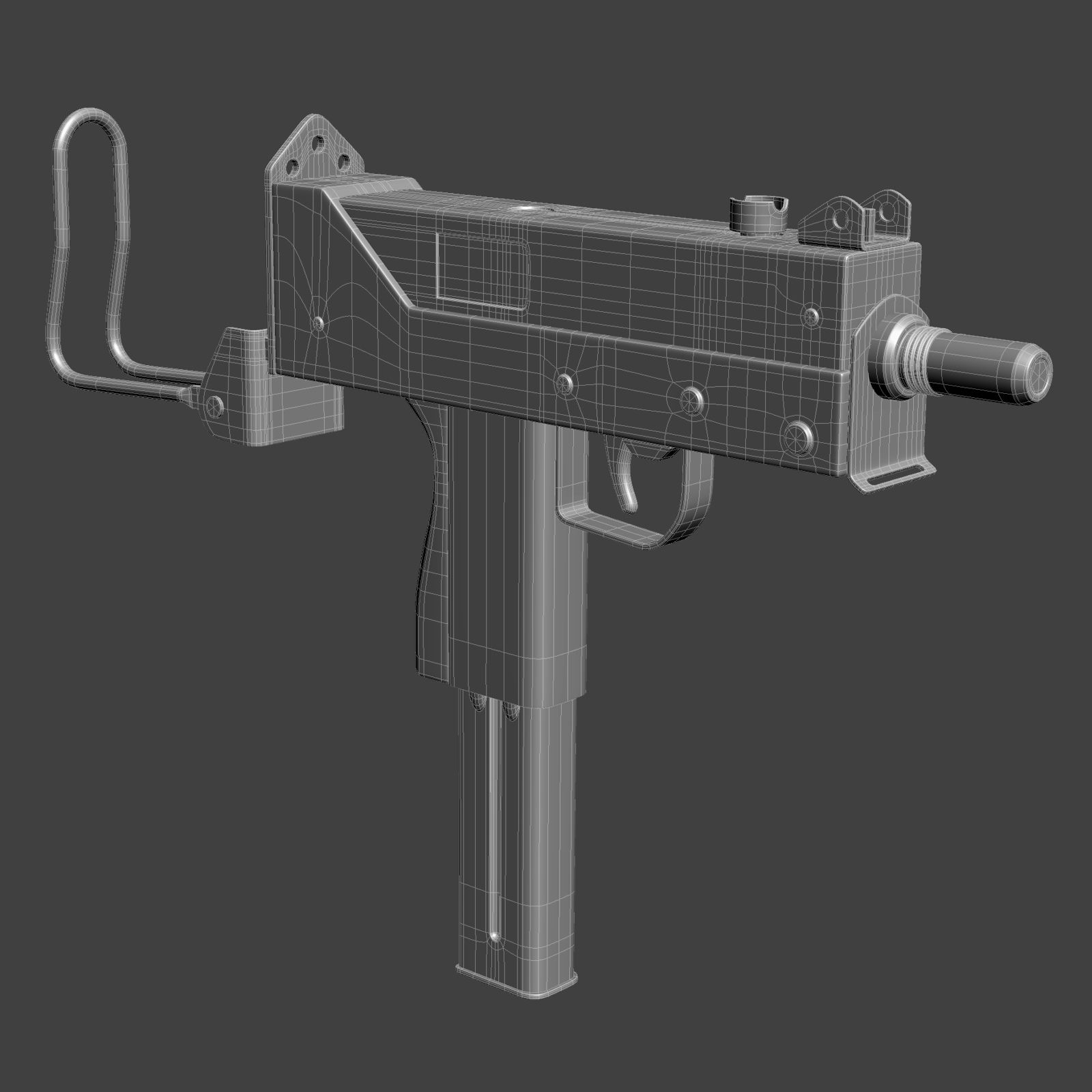 MAC 11 royalty-free 3d model - Preview no. 15