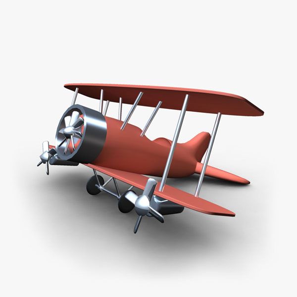 Avión de juguete modelo 3d