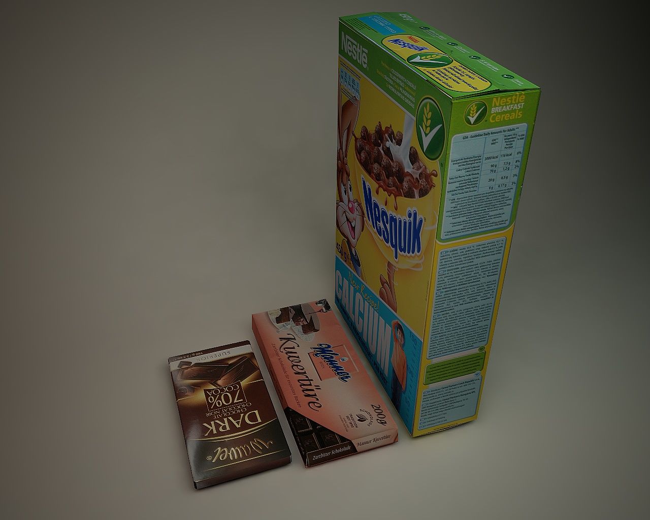 cereal box 3d model