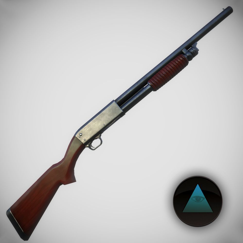 M37 Ithaca Shotgun 3d model