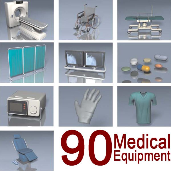 Equipo medico modelo 3d