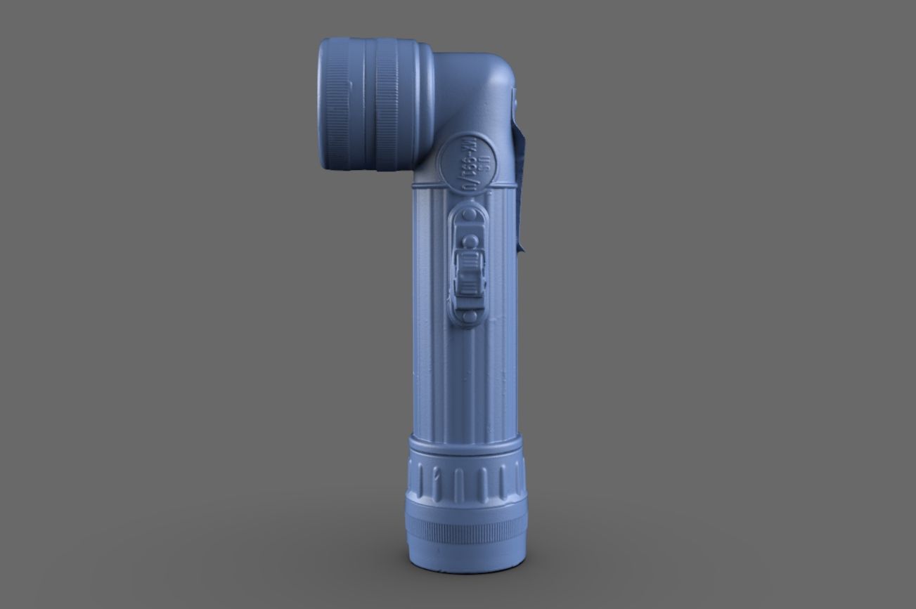 MX-991U Army Flashlight 3d model