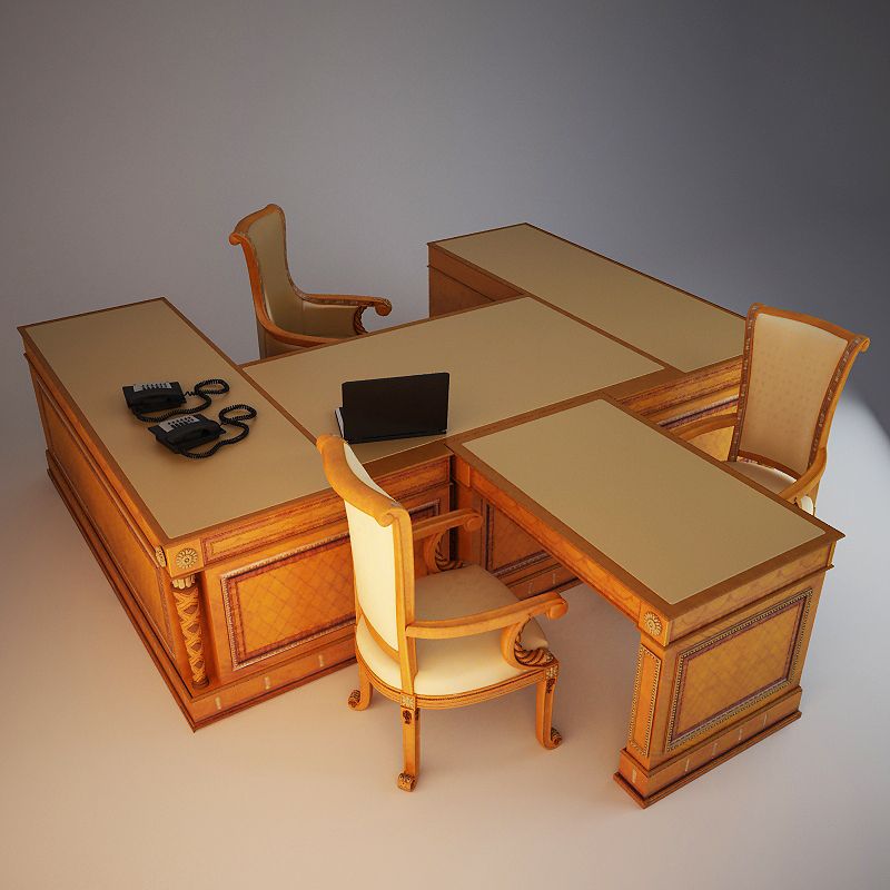 mesa clásica modelo 3d