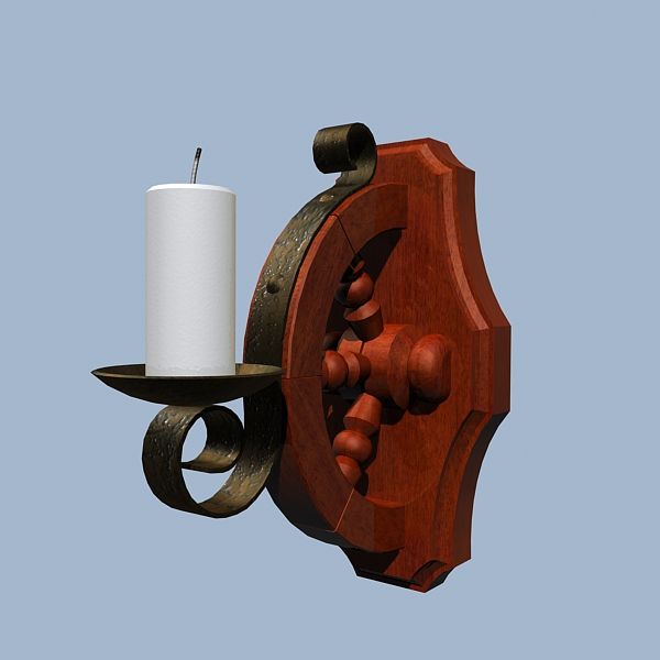 candelabro de pared modelo 3d