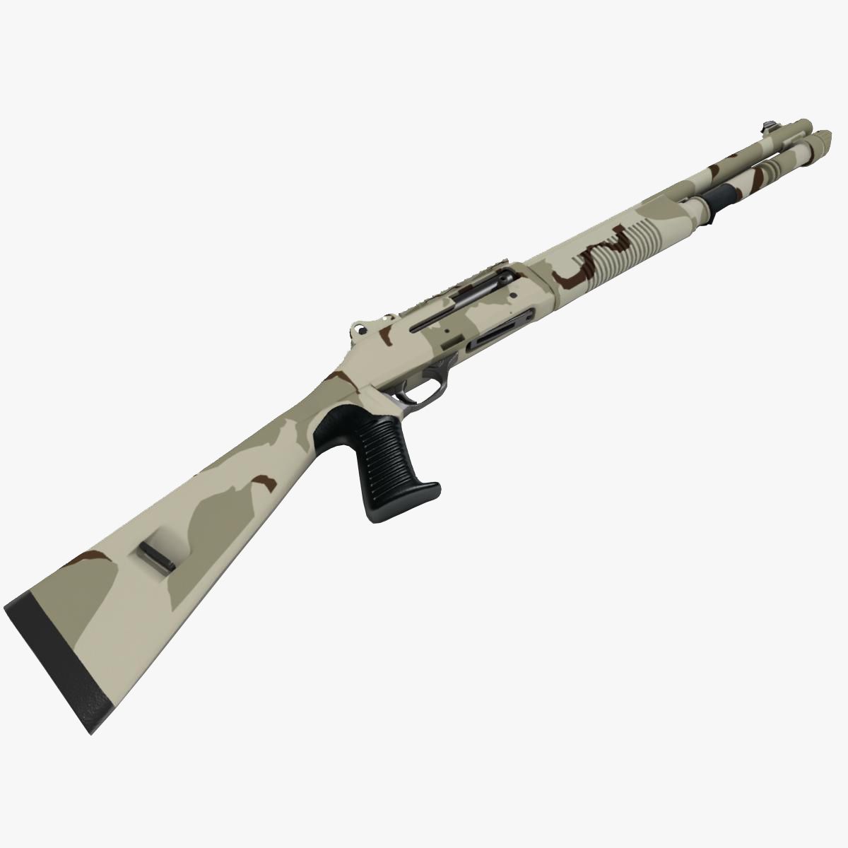 Benelli M4 Shotgun 2 3d model