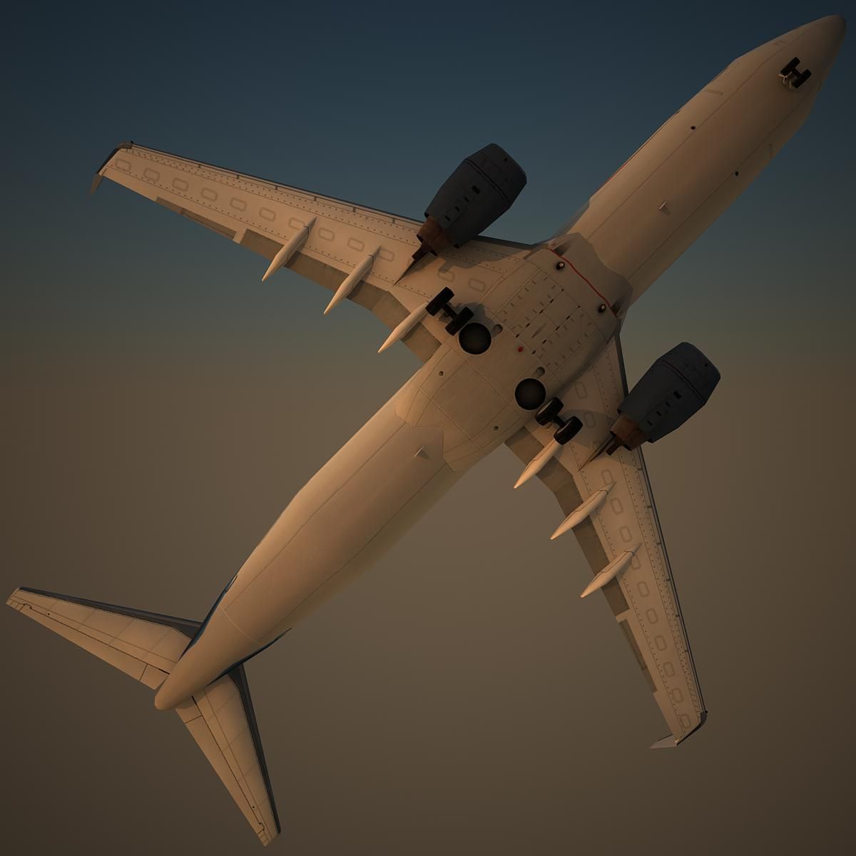 B738 AMX royalty-free 3d model - Preview no. 6