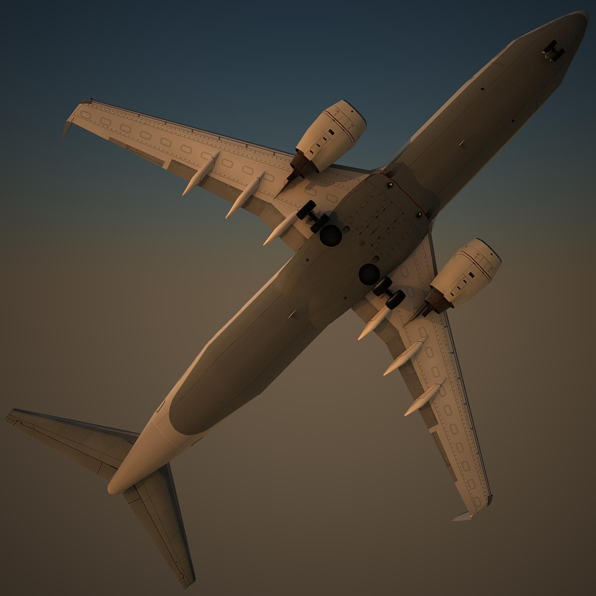 B738 SXS royalty-free 3d model - Preview no. 6