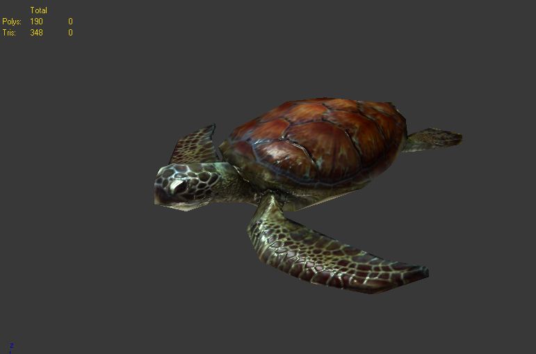 tartaruga marinha 3d model