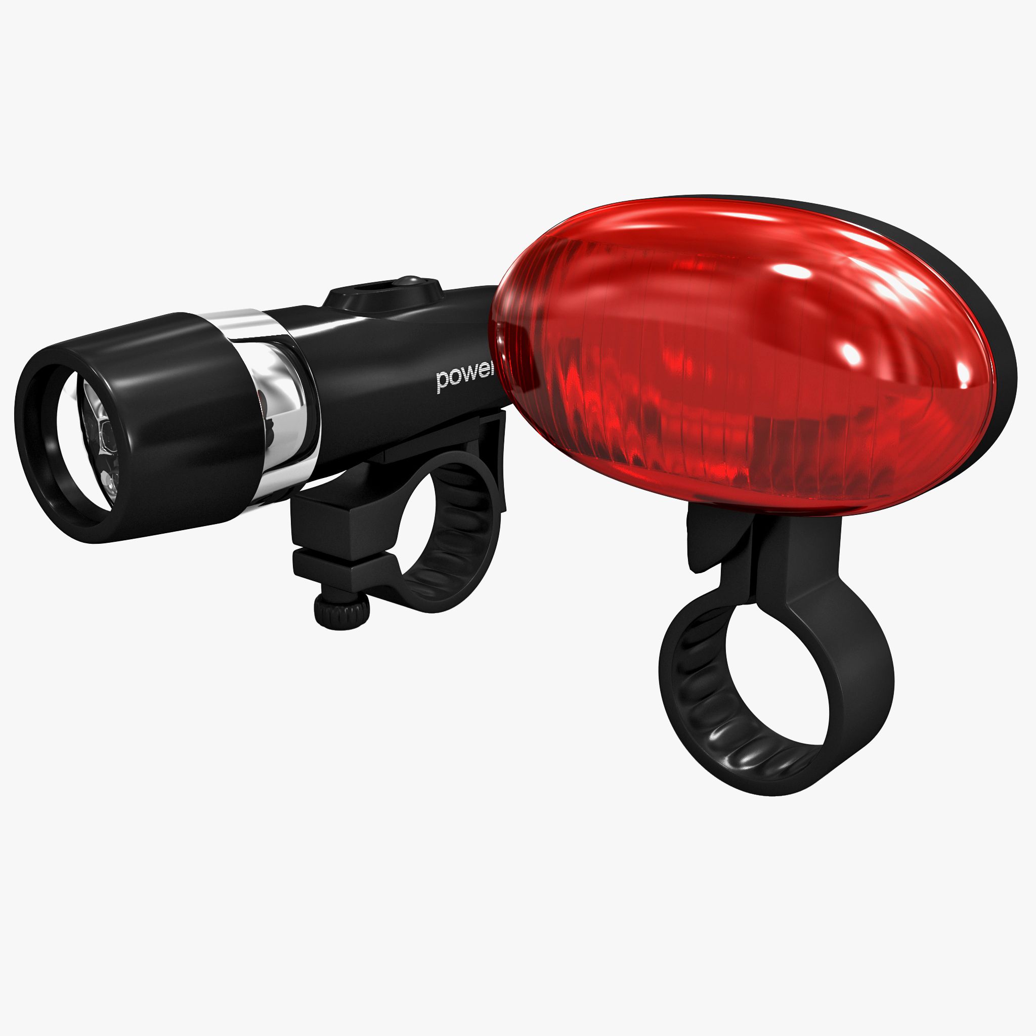 Bicycle Flashlights Set 3d model