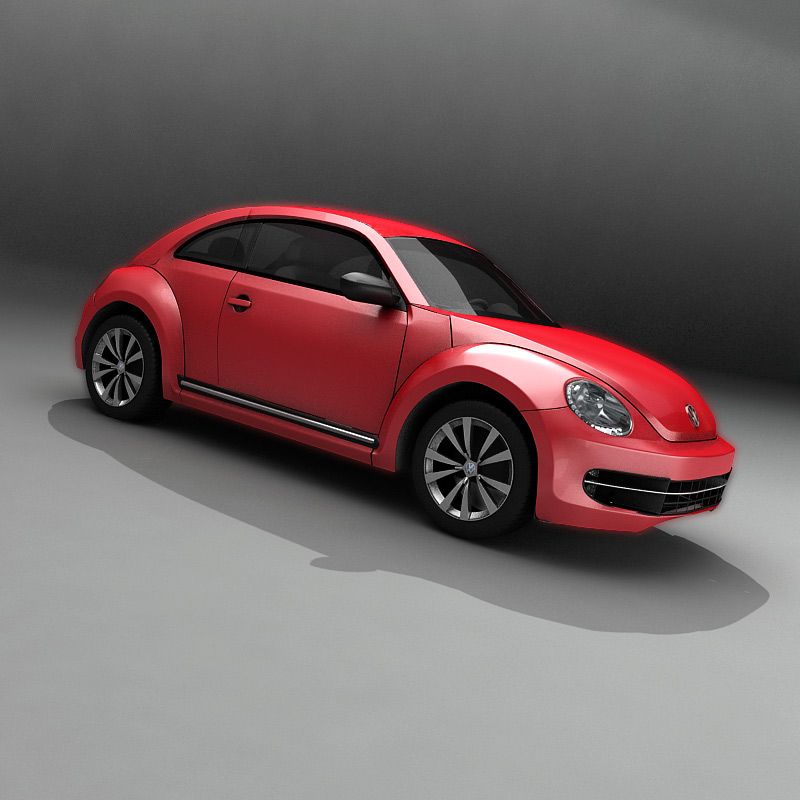 New New Beetle royalty-free 3d model - Preview no. 2