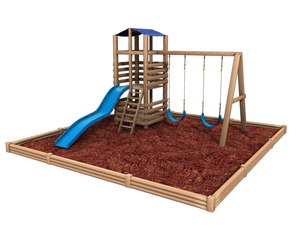 Backyard Playground or playset 3d model