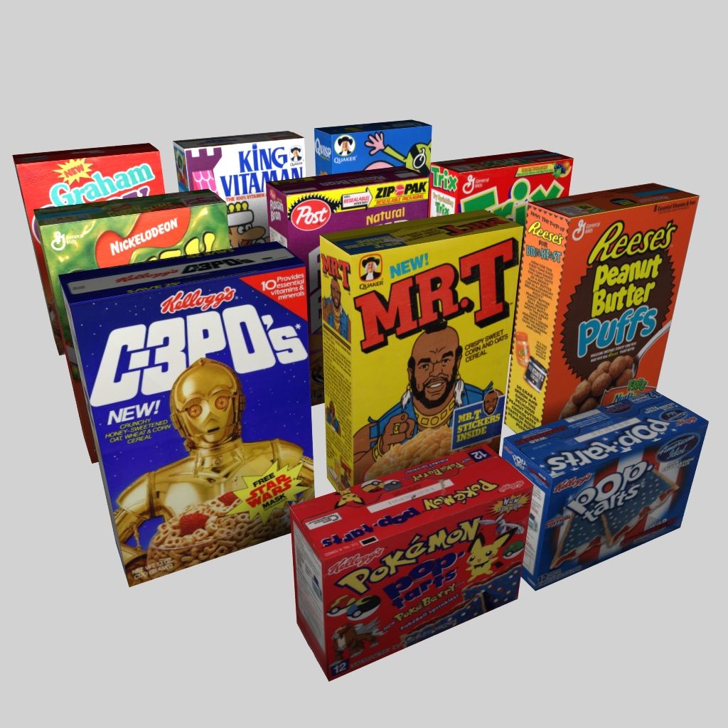 Cereals 3d model