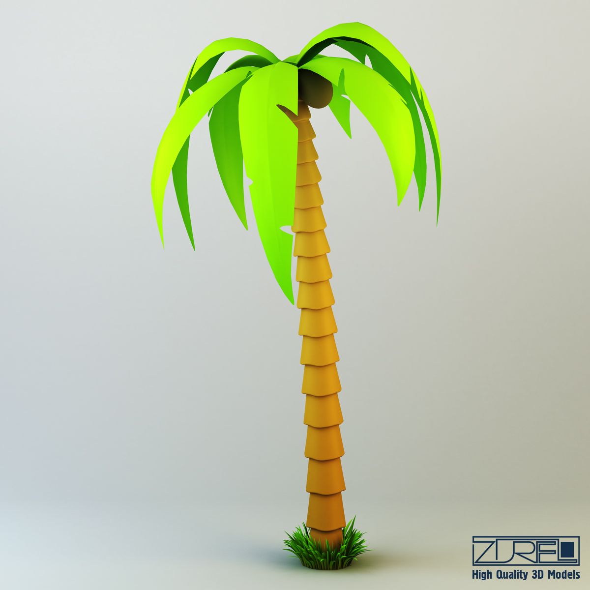 Palm tree royalty-free 3d model - Preview no. 2