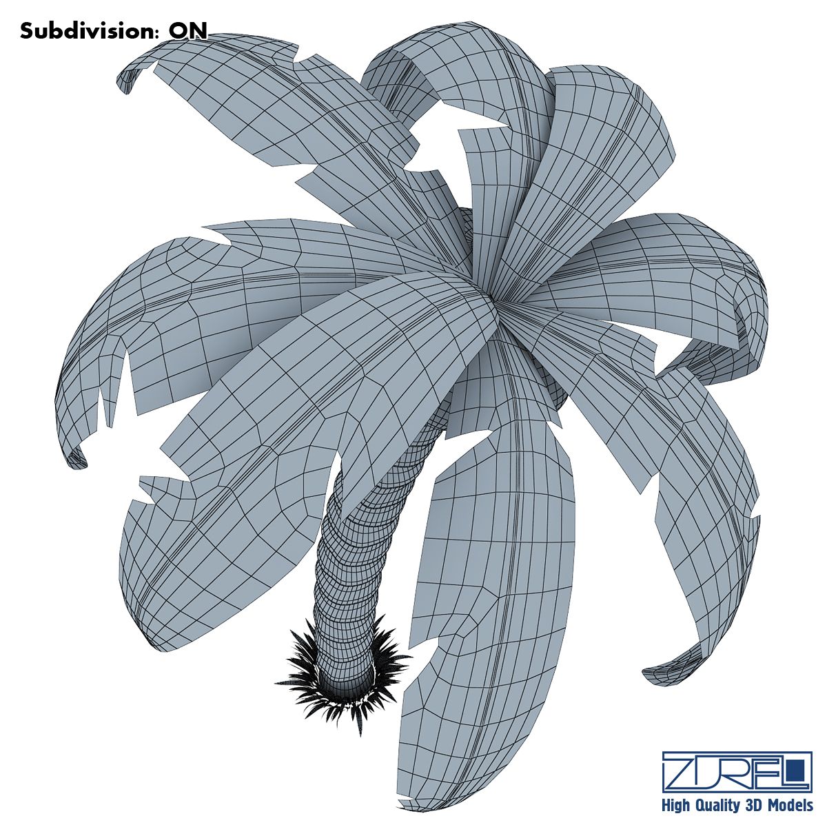 Palm tree royalty-free 3d model - Preview no. 8