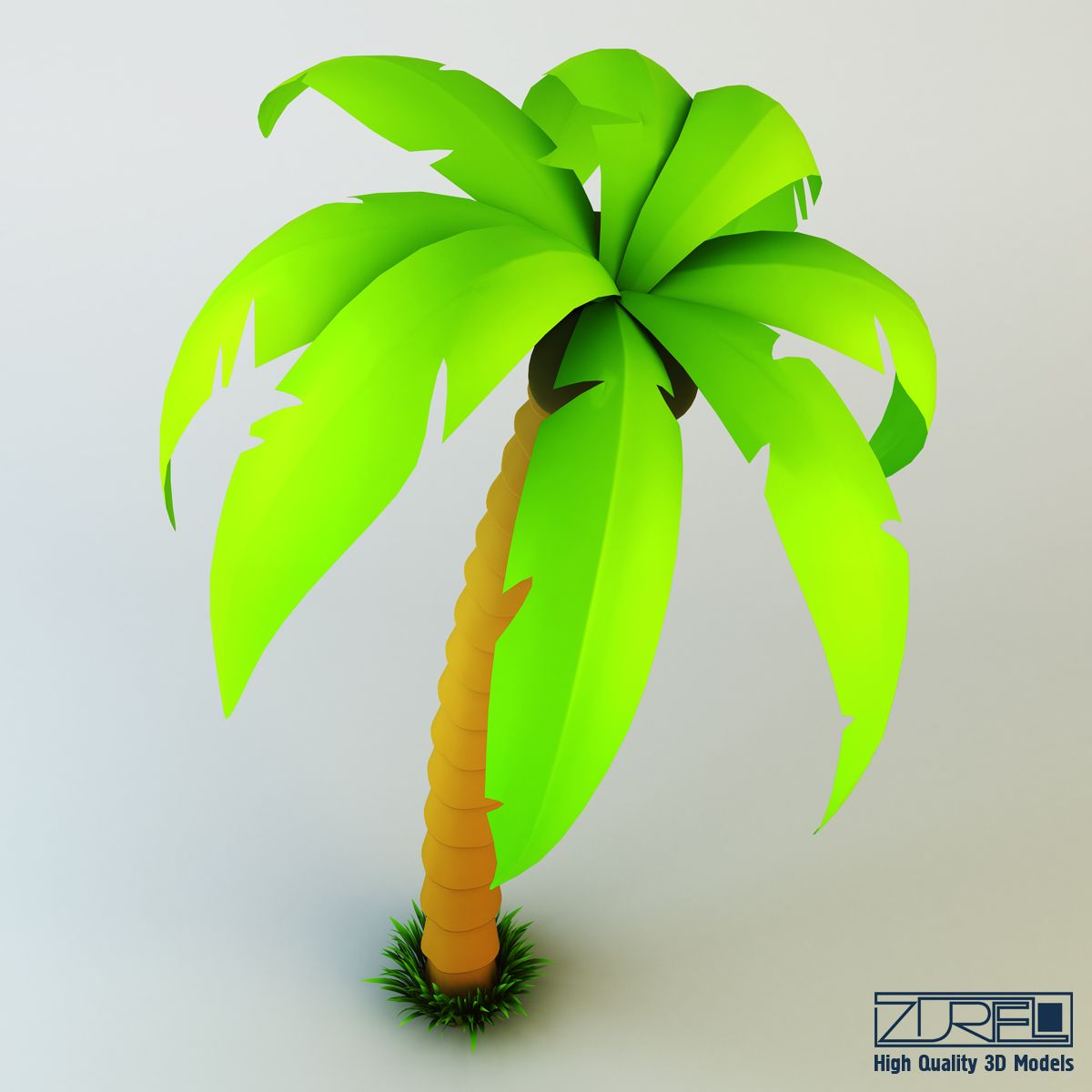 Palm tree royalty-free 3d model - Preview no. 4