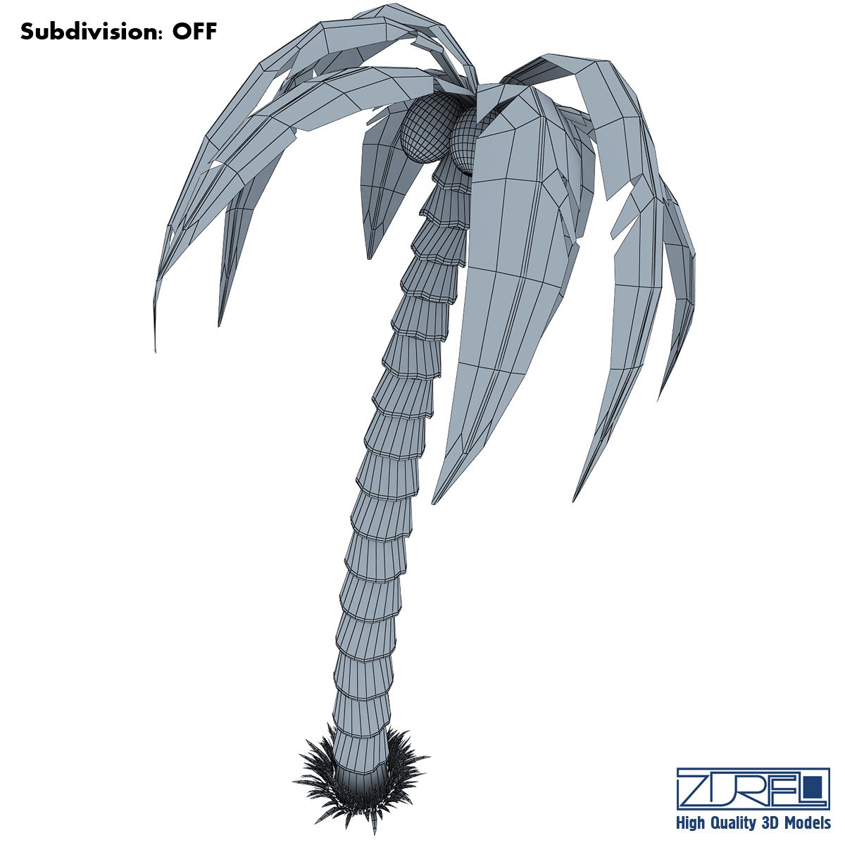 Palm tree royalty-free 3d model - Preview no. 7