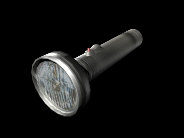 Classic Aluminium Flashlight 3d model