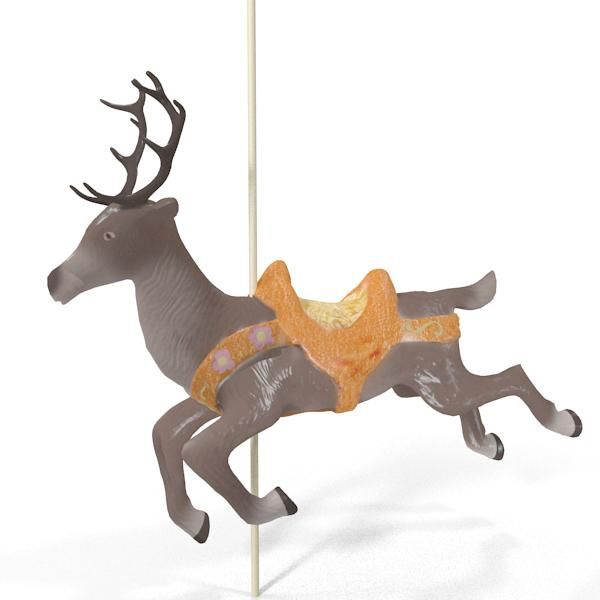 Carousel deer 3d model