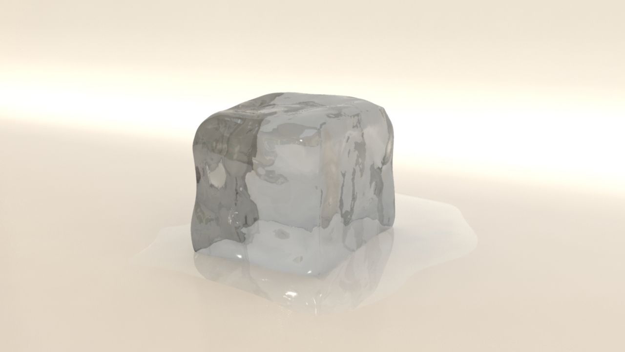 Кубик льда 3d model