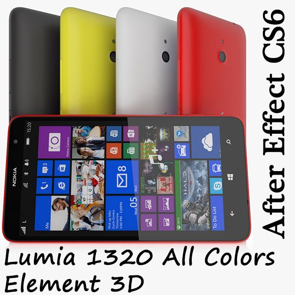 Lumia 1320 Element 3D 3d model